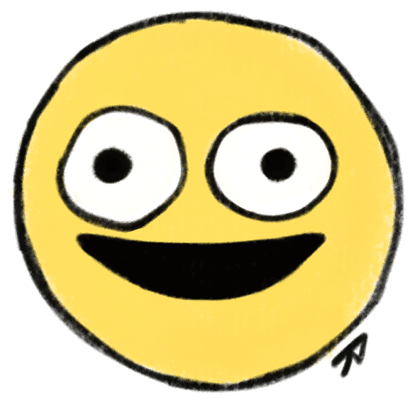 Adesivo 5cm Carinha Amarela Sorridente